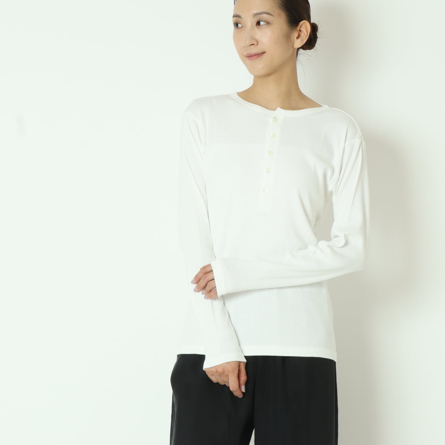 ヘンリーネックロングTシャツ 8441005
