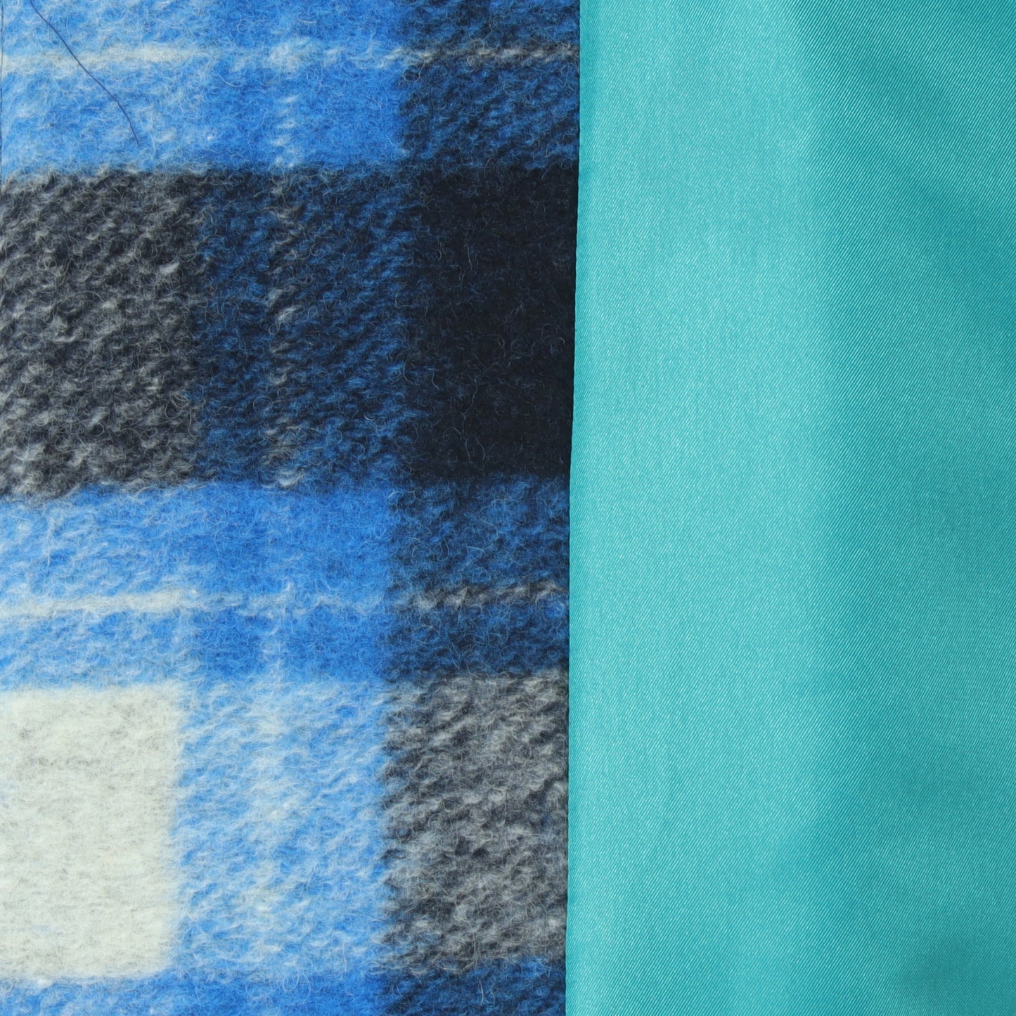 ウールチェックショートコート 431457