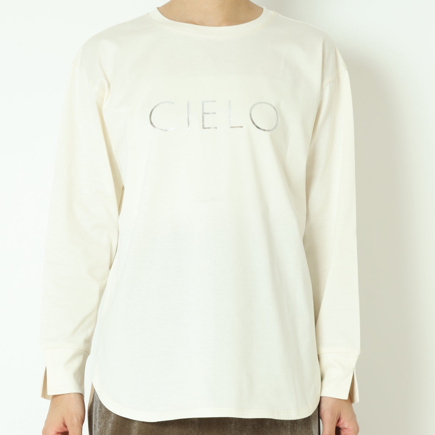 コンプレッションジャージー箔ロゴロングTシャツ 45035516