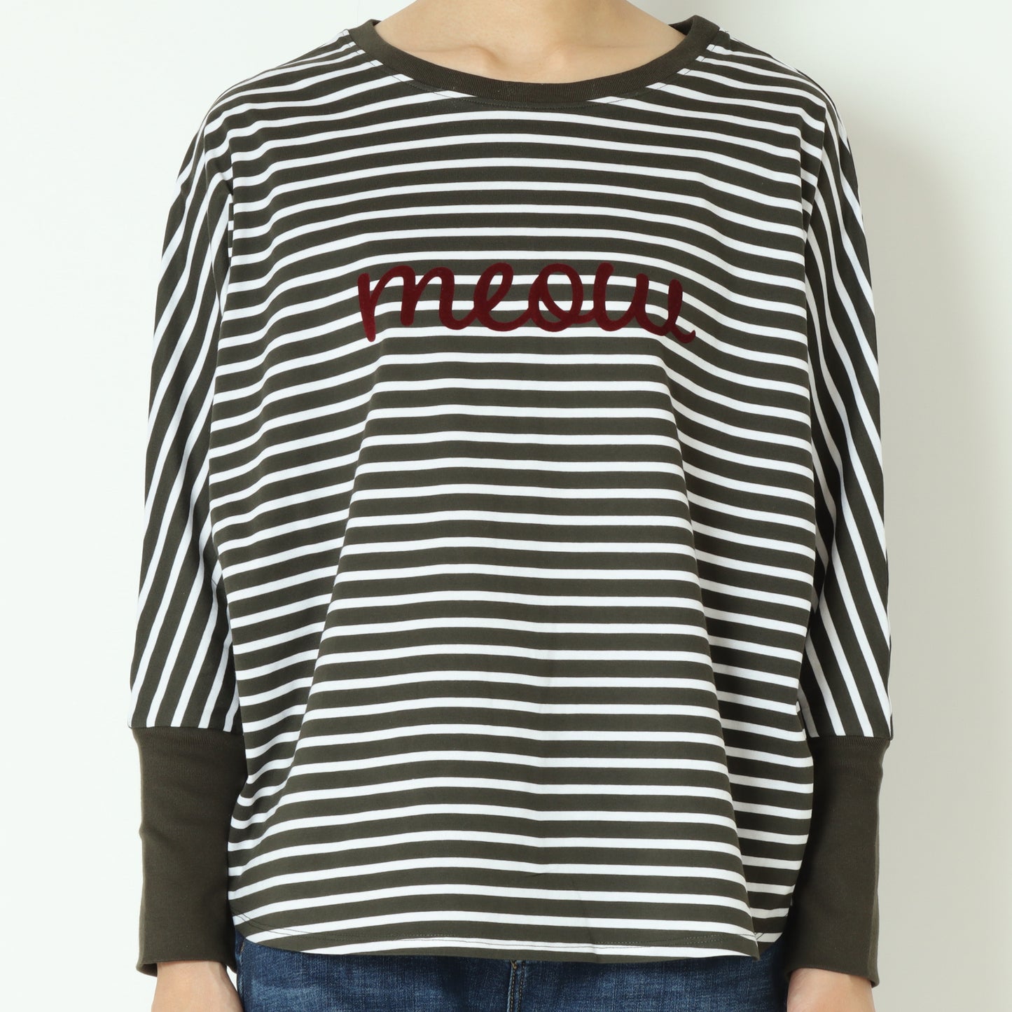 コンプレッションジャージードルマンボーダーロゴTシャツ 45035523