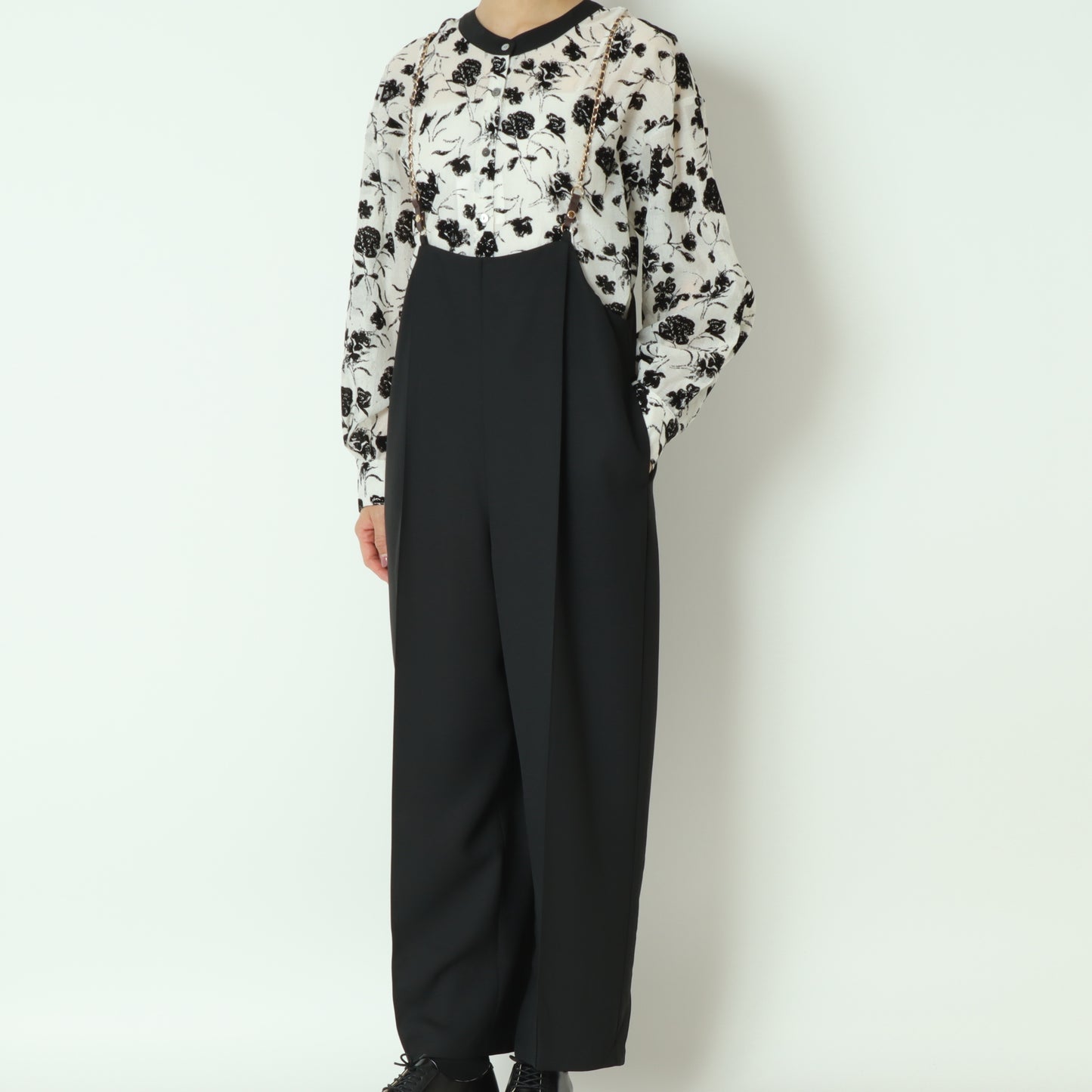 チェーンサスペンダー付きパンツ 3745-284BT