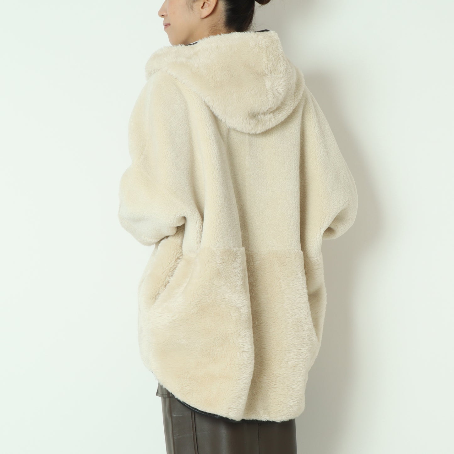 エコムートンリバーシブルフードコート 9178