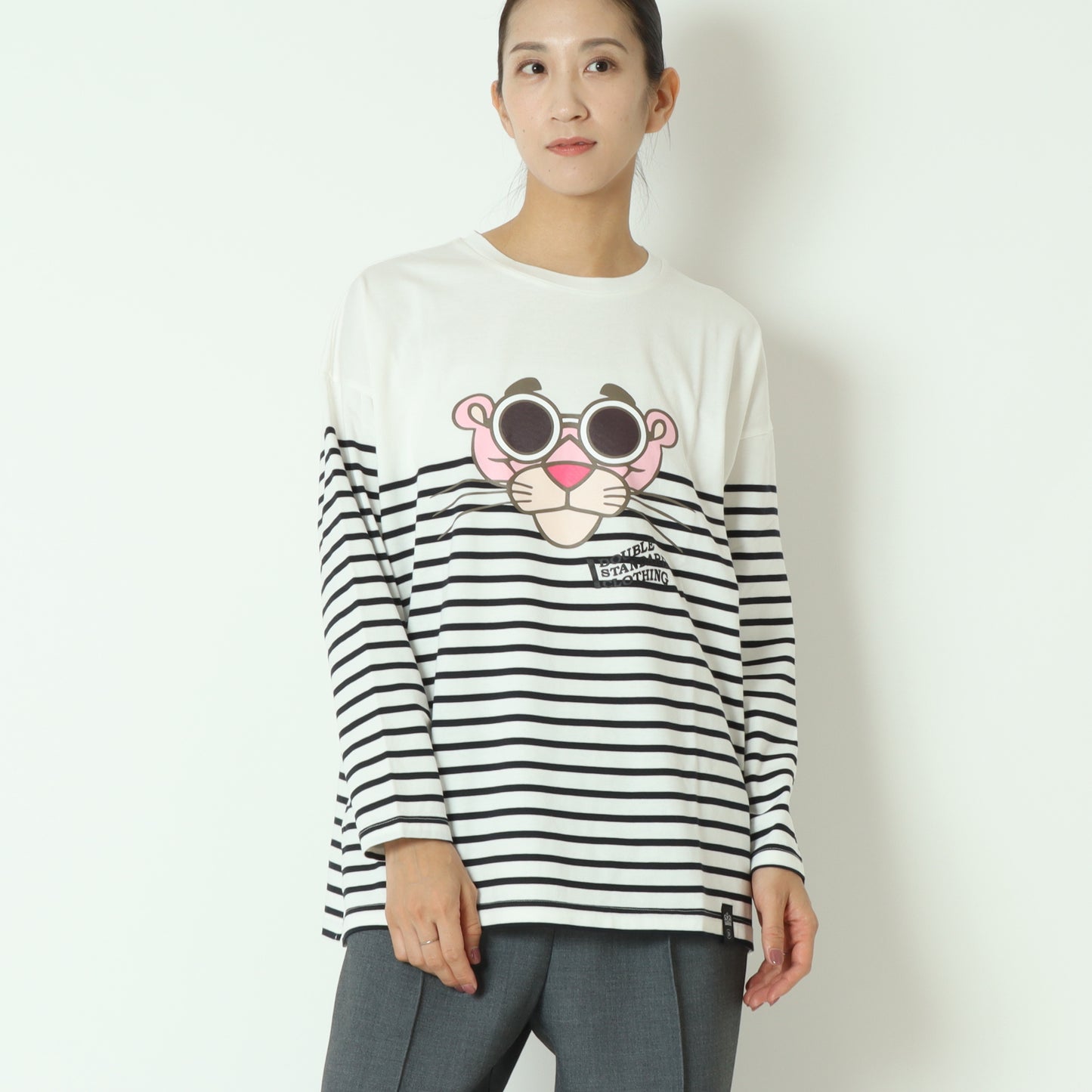 ピンクパンサーロングスリーブTシャツ 208390243