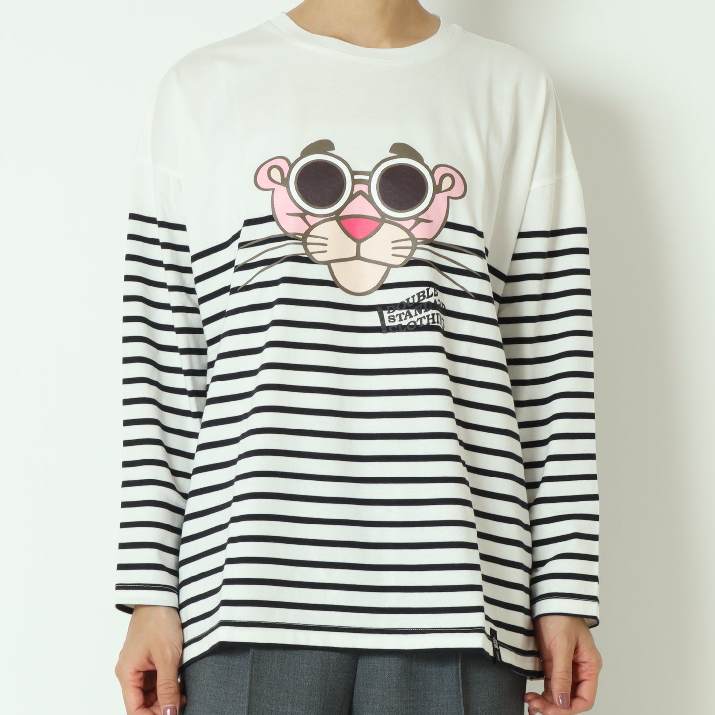 ピンクパンサーロングスリーブTシャツ 208390243
