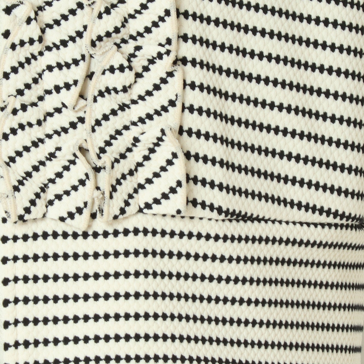 ボーダーフリルパーカー H524307