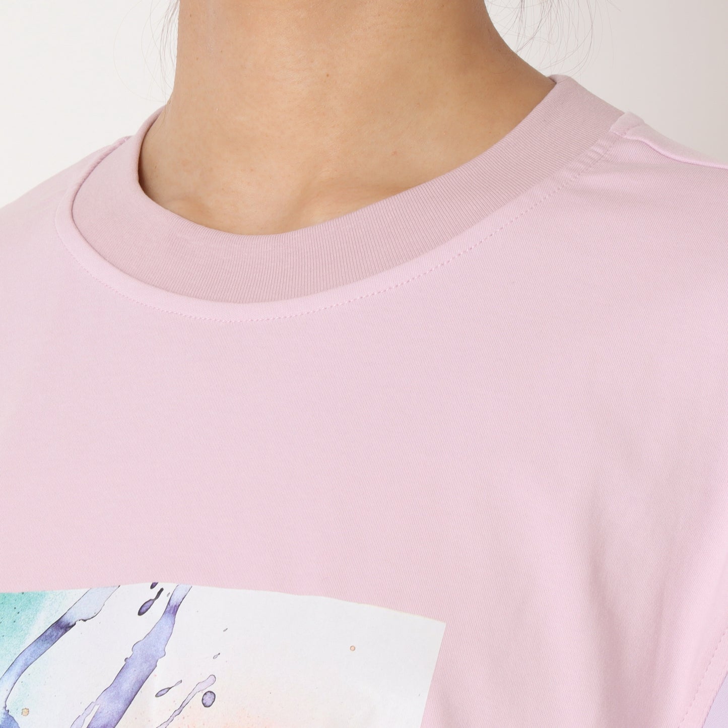 リーフプリントTシャツ 1243-08006