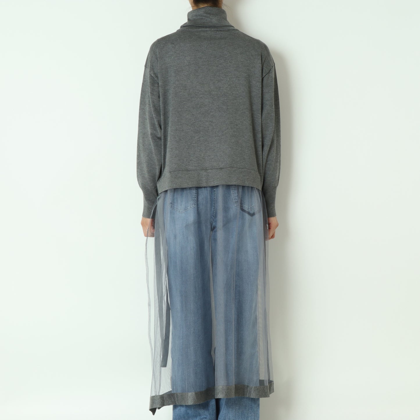 ニット×チュールワンピース 6257-426
