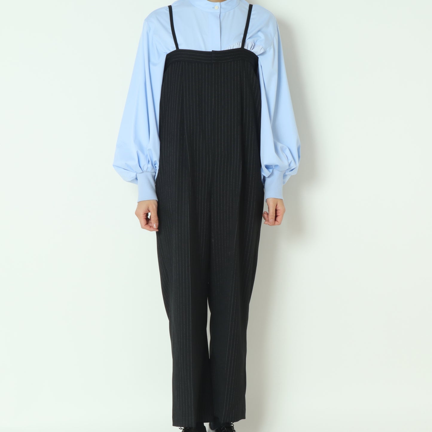 ストライプサロペットパンツ T32410-99501-1