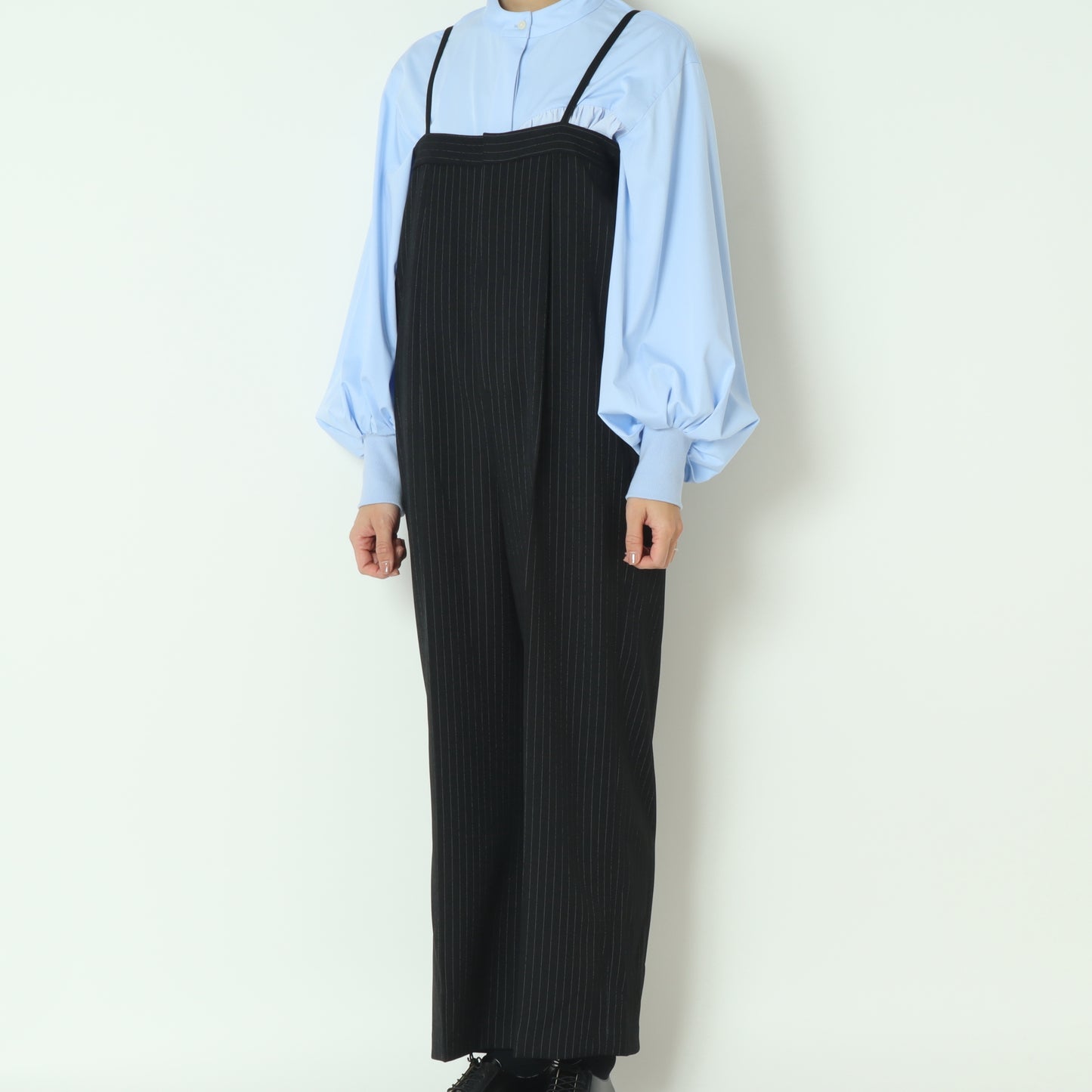 ストライプサロペットパンツ T32410-99501-1