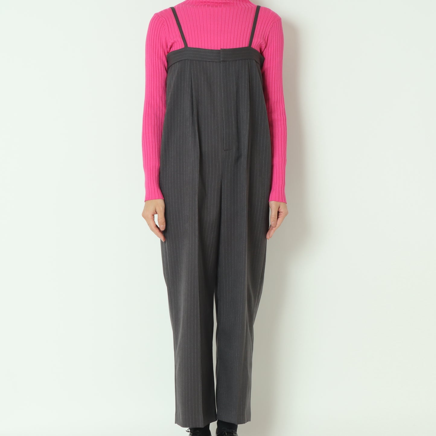 ストライプサロペットパンツ T32410-99501-1