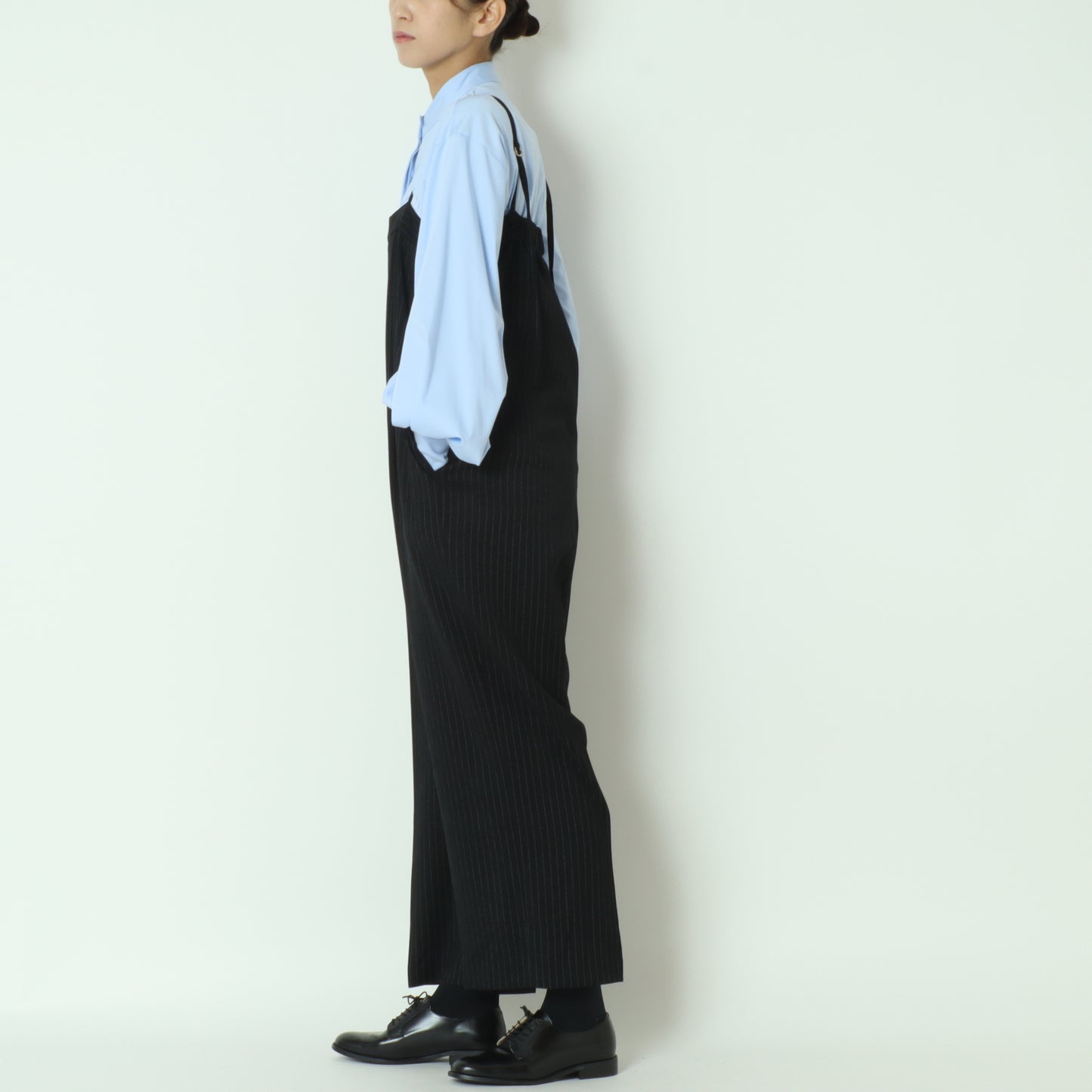 ストライプサロペットパンツ T32410-99501-1