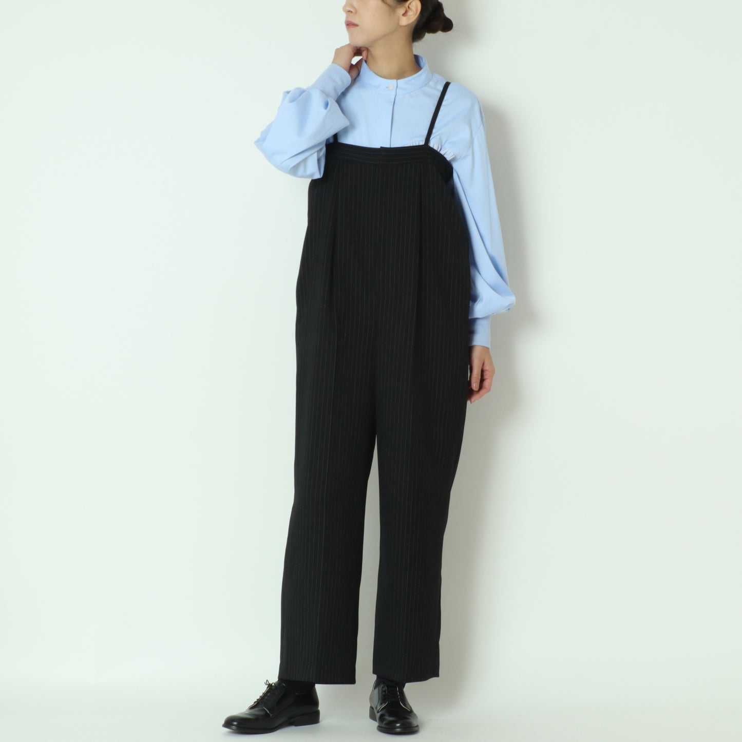 ストライプサロペットパンツ T32410-99501-1