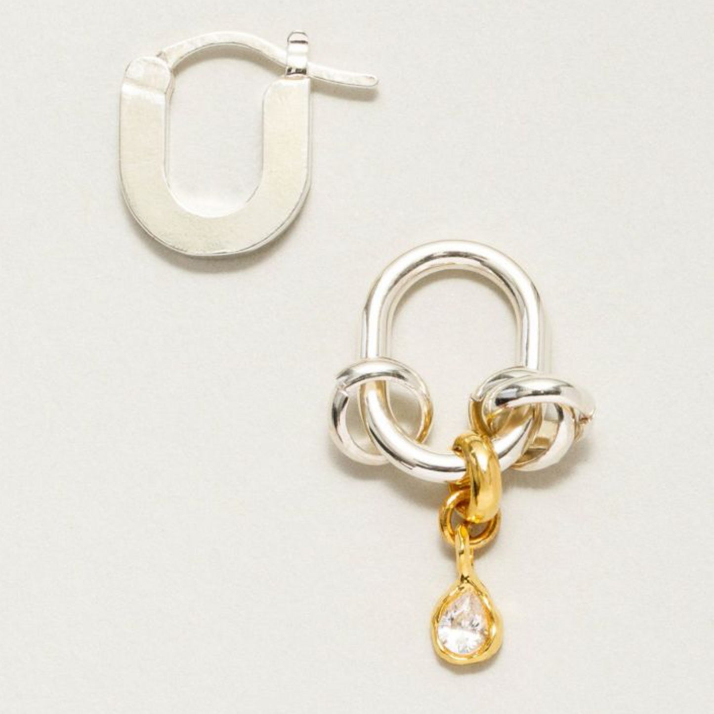 Bijou coil pierced earrings ビジューコイルピアス 245-220104