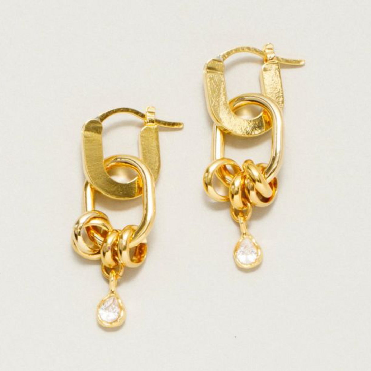 Bijou coil pierced earrings ビジューコイルピアス 245-220104