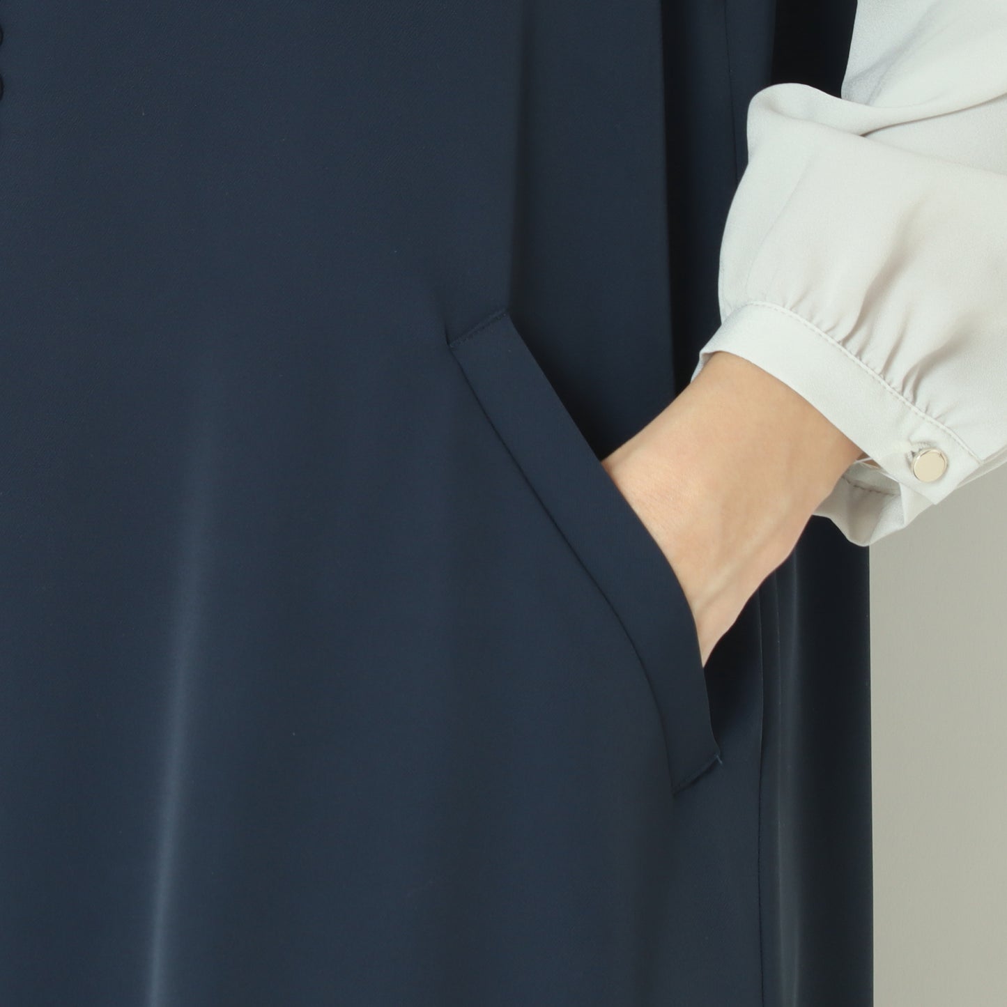 パール付きロングジレ 80254902