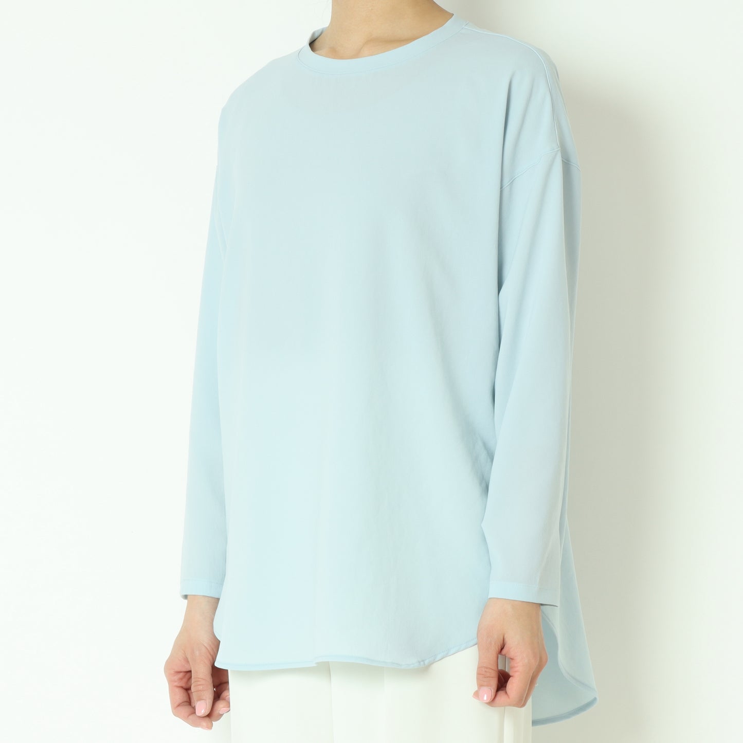 ストレッチシフォンプルオーバーブラウス 80254715
