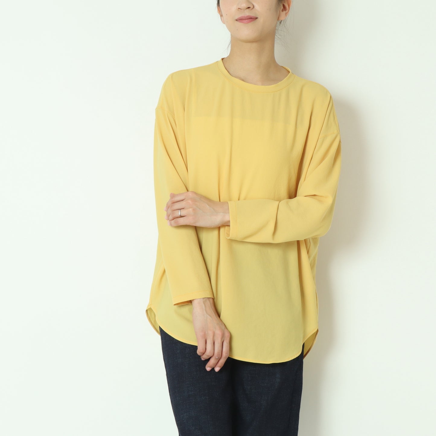 ストレッチシフォンプルオーバーブラウス 80254715