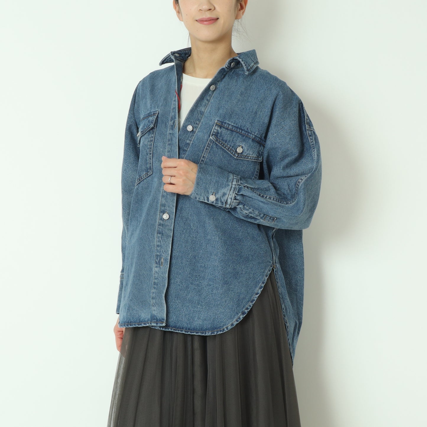 ドルマンデニムシャツジャケット 80254033