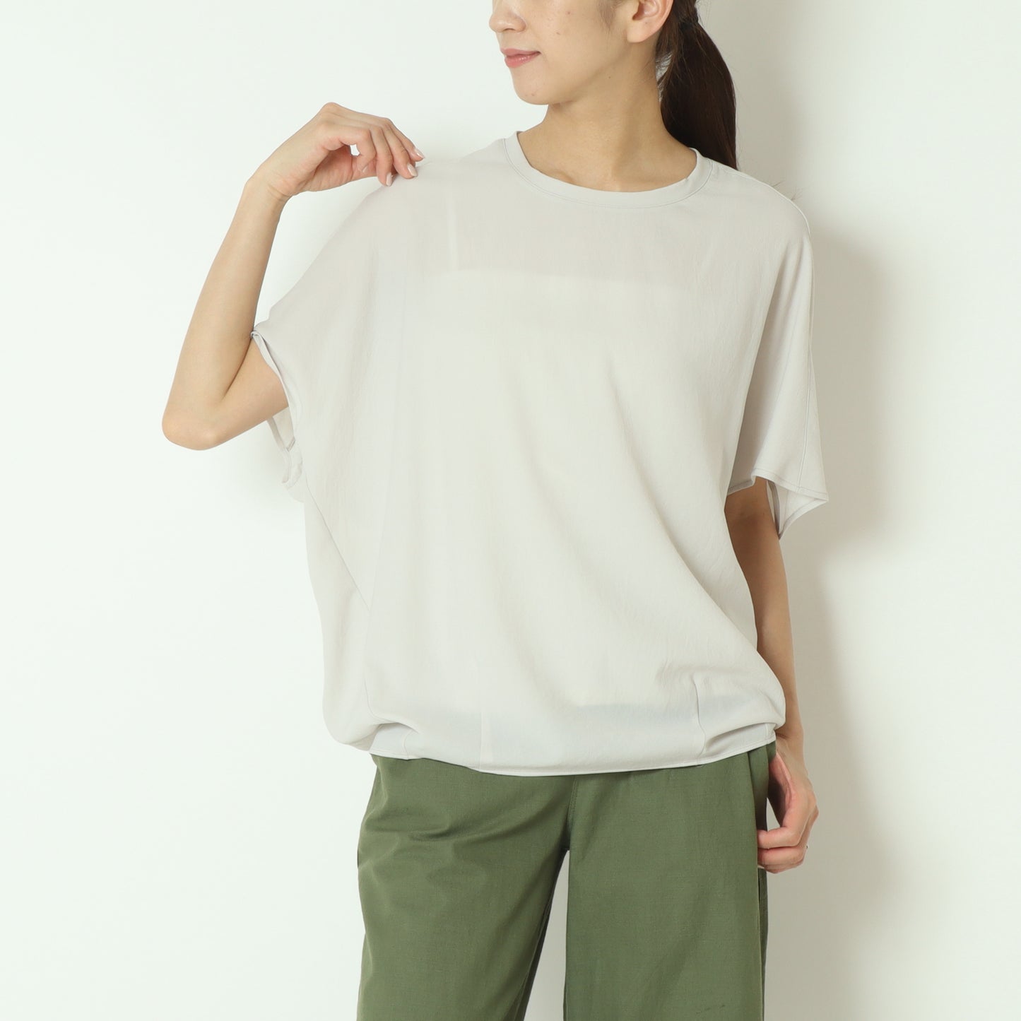 ストレッチシフォンドルマンブラウス 80242203