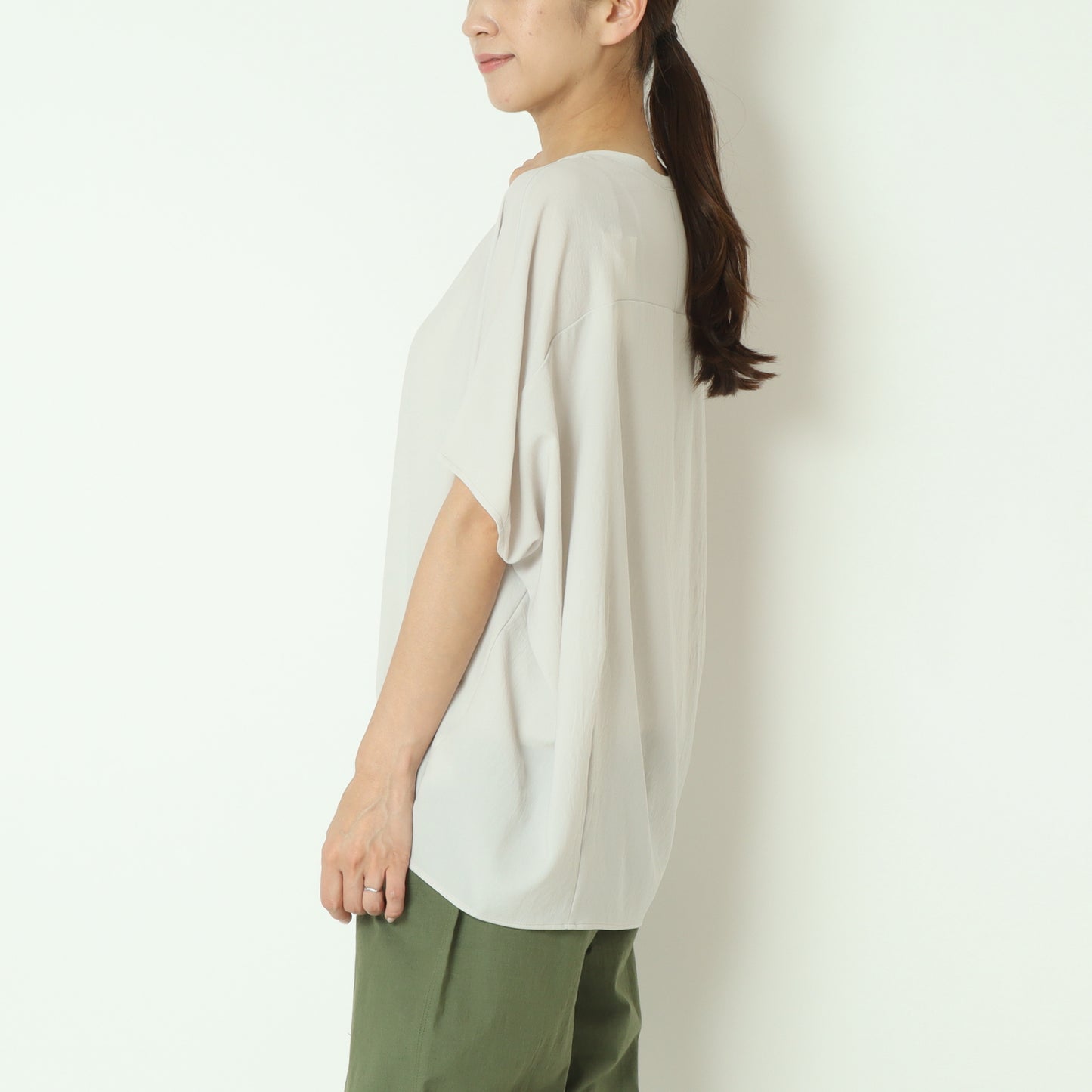 ストレッチシフォンドルマンブラウス 80242203