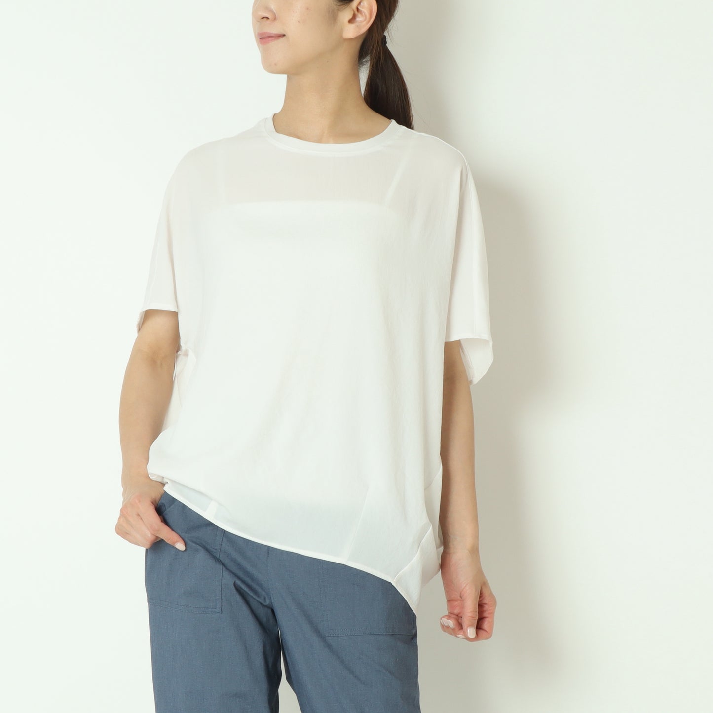 ストレッチシフォンドルマンブラウス 80242203