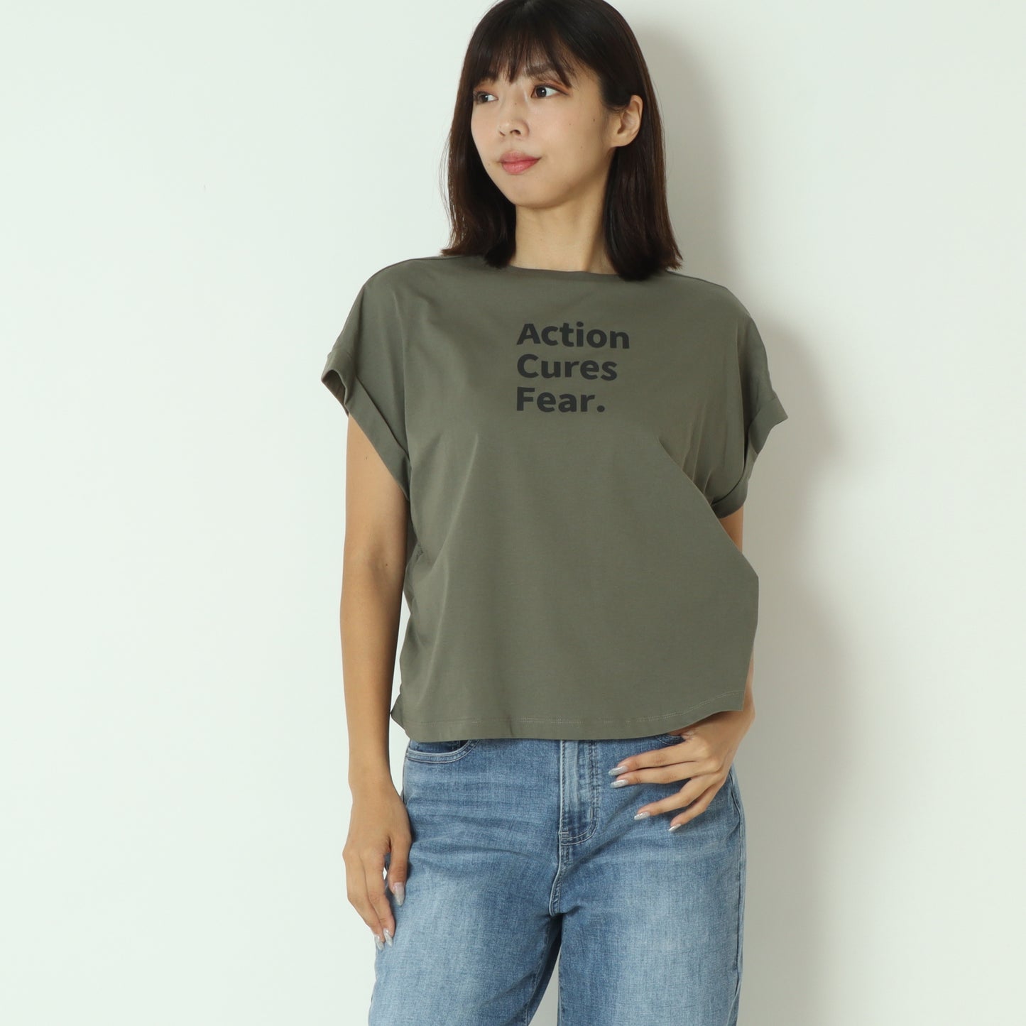 80255311 サイドゴムシャーリングTシャツ