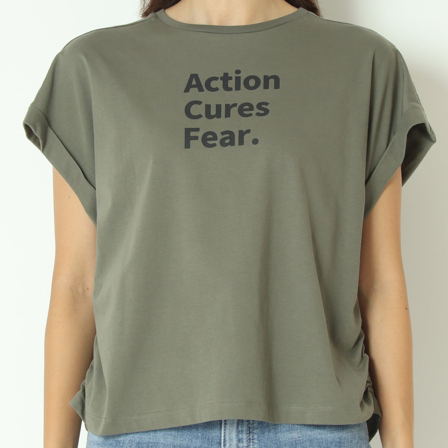80255311 サイドゴムシャーリングTシャツ