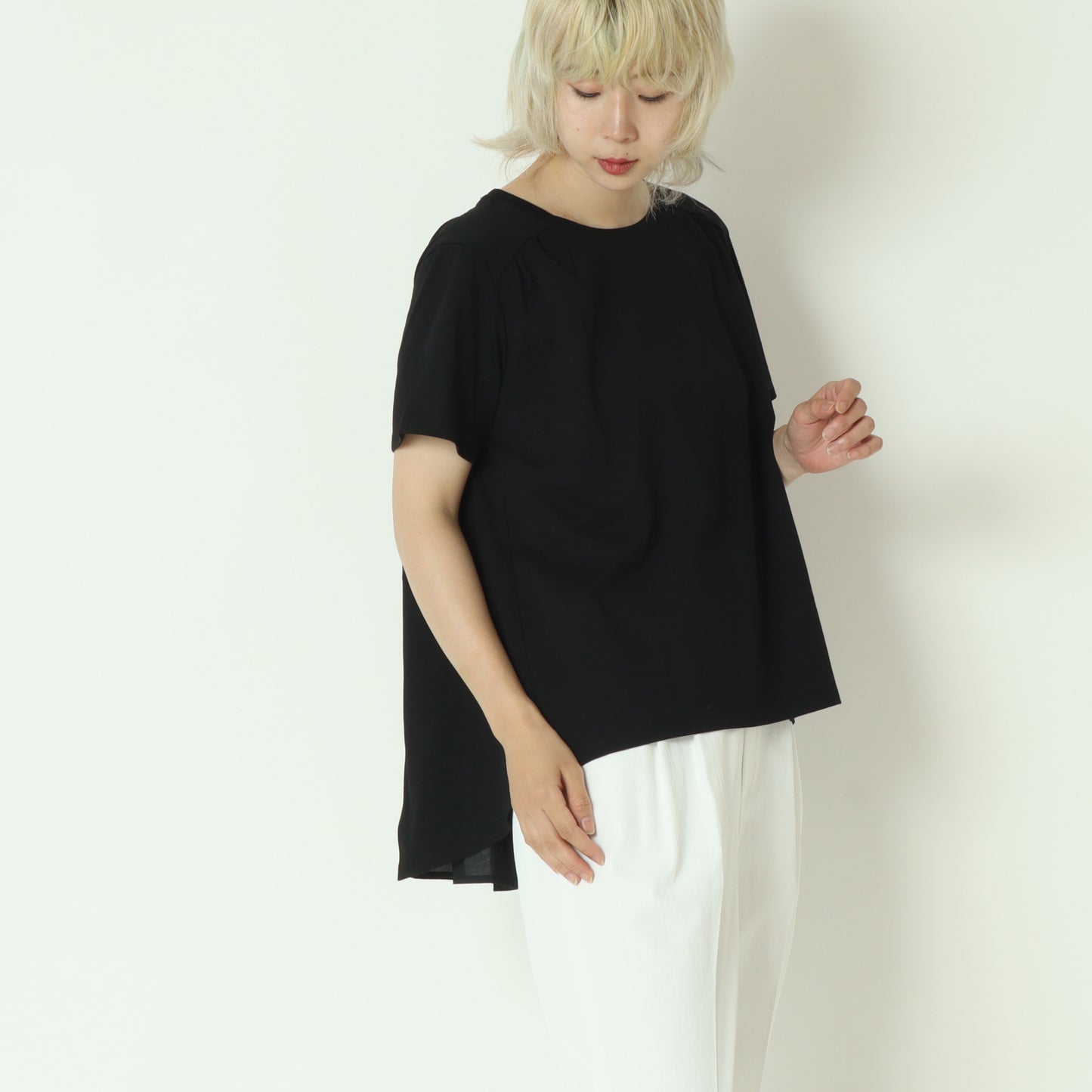 シアードッキング接触冷感カットソー 254JU0352