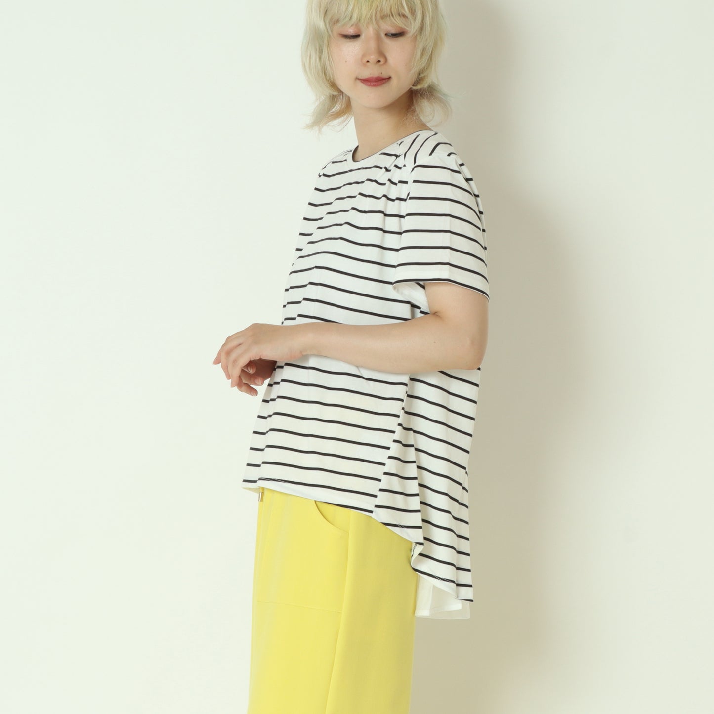 シアードッキング接触冷感カットソー 254JU0352