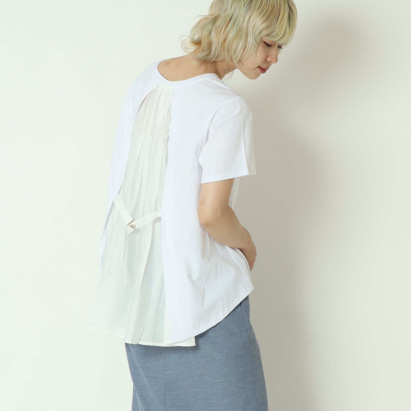 シアードッキング接触冷感カットソー 254JU0352