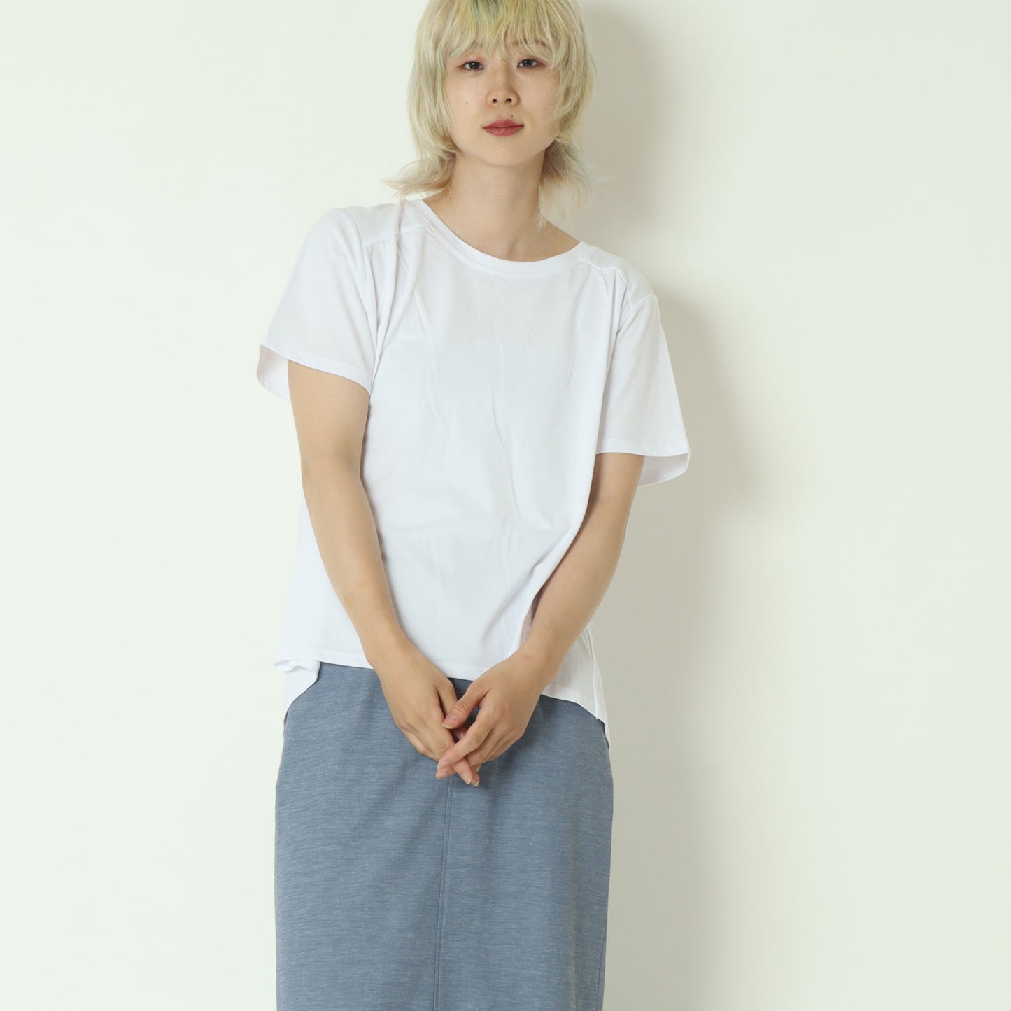 シアードッキング接触冷感カットソー 254JU0352