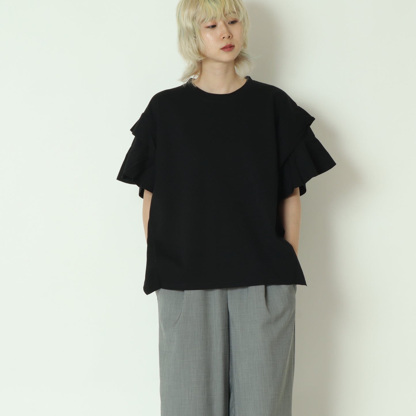 デザインスリーブプルオーバーカットソー 254RU0373