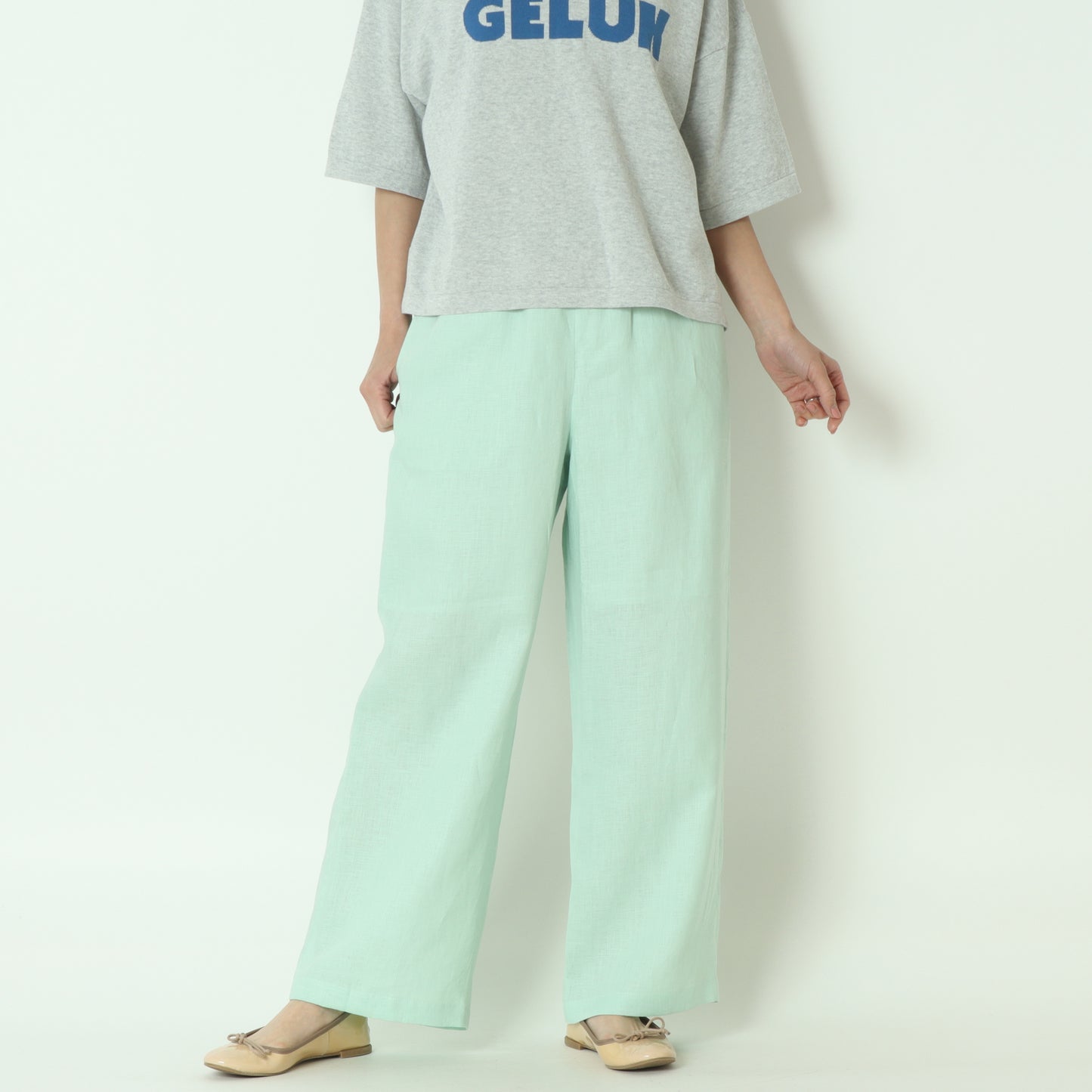 リネンワイドストレートパンツ J4745A-25