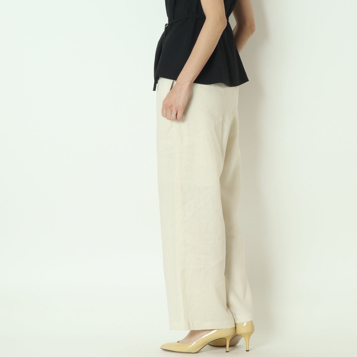 リネンワイドストレートパンツ J4745A-25