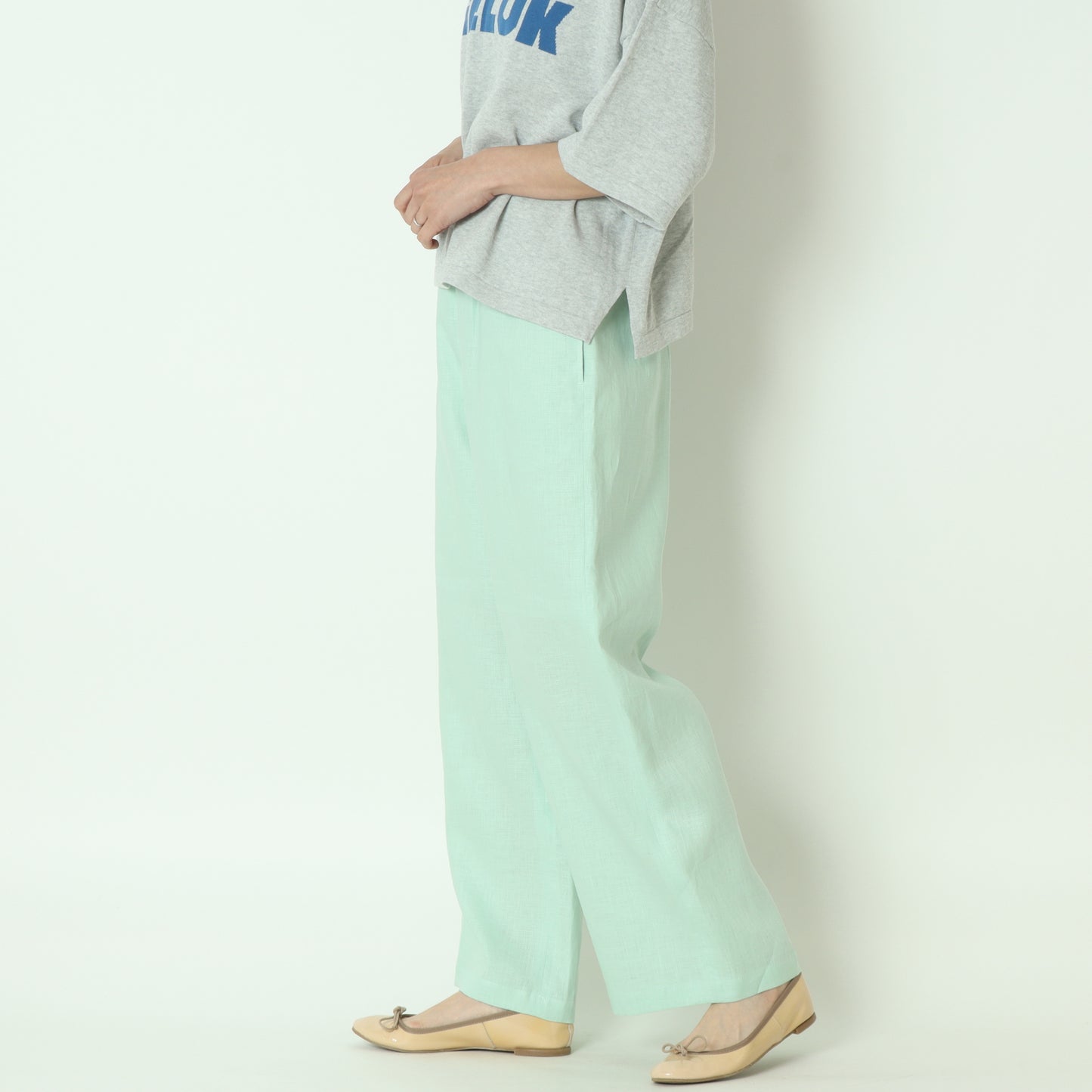 リネンワイドストレートパンツ J4745A-25