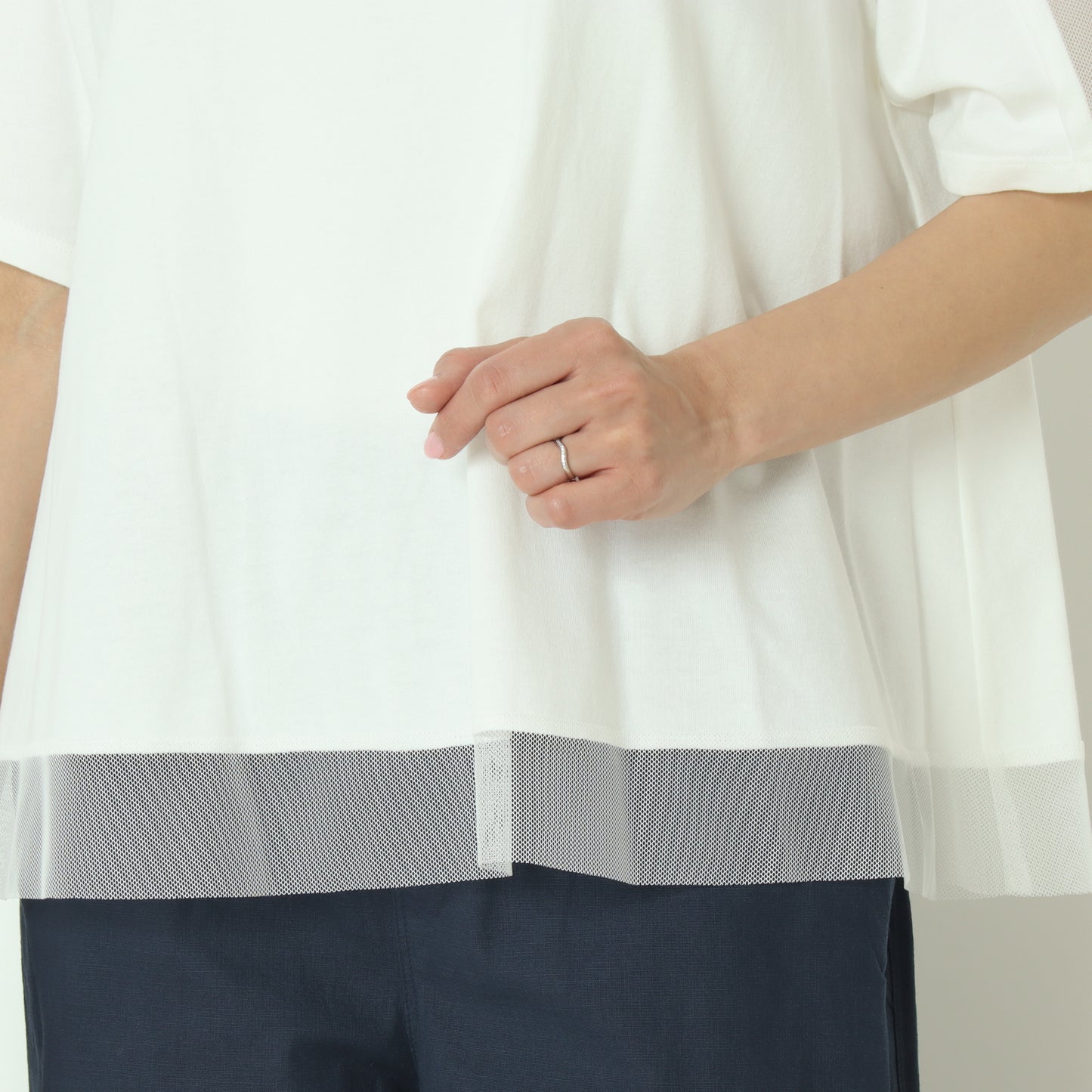 チュールドッキングTシャツ 512921