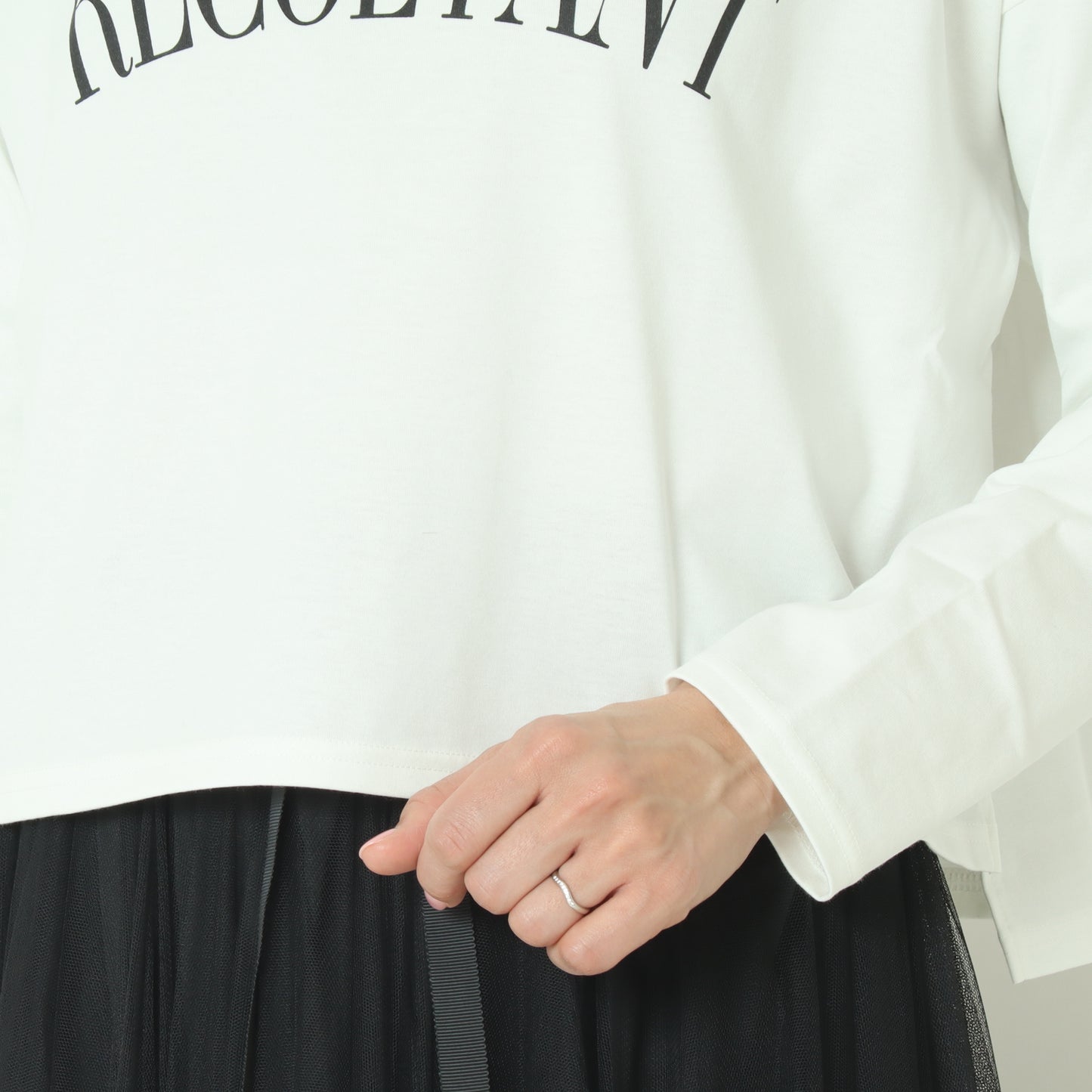 コンプレッションジャージークロップドロングTシャツ 51225061
