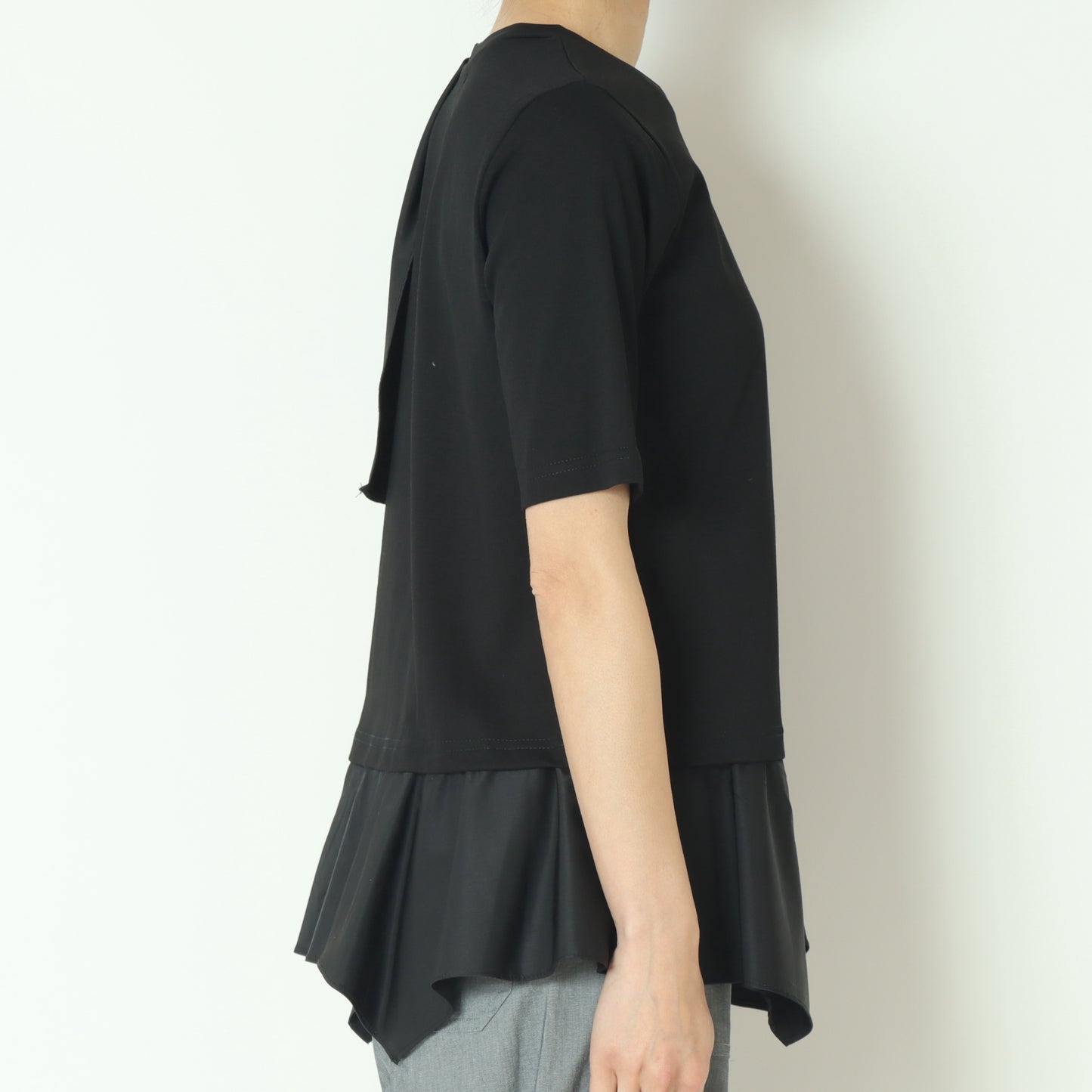 天竺×ストレッチドッキングアシメトップス 51295051