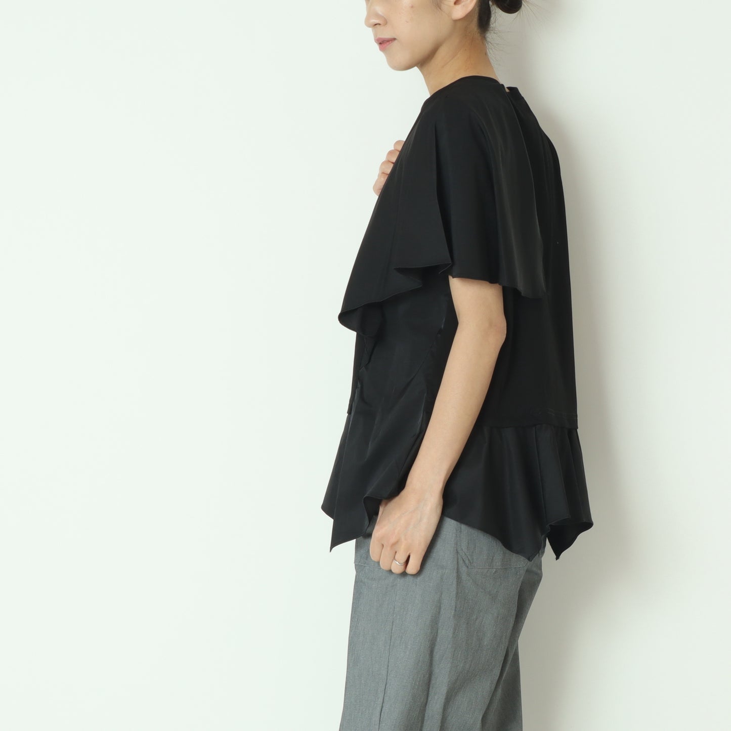 天竺×ストレッチドッキングアシメトップス 51295051