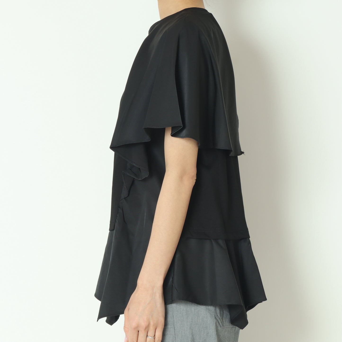 天竺×ストレッチドッキングアシメトップス 51295051