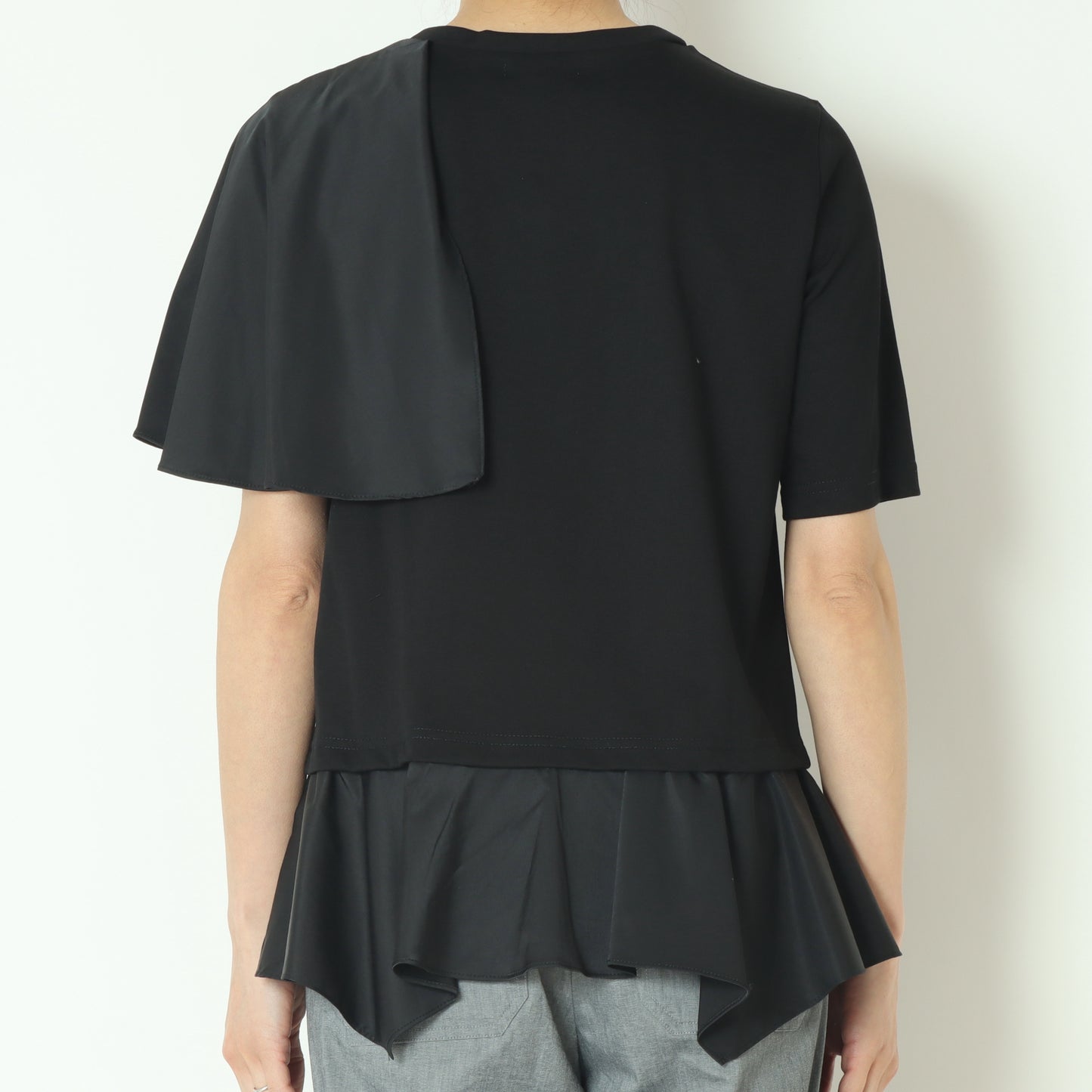 天竺×ストレッチドッキングアシメトップス 51295051