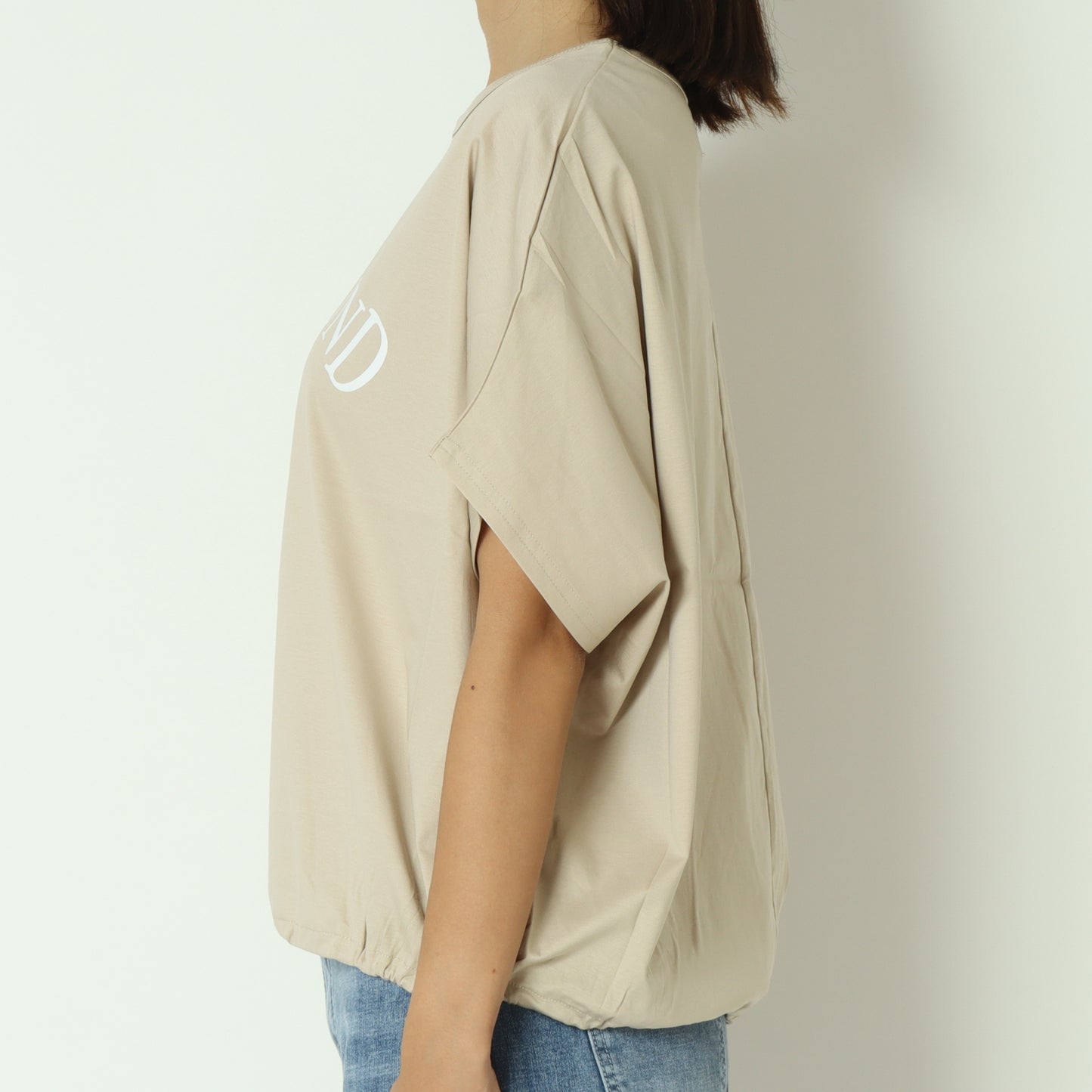 ドロストヘムプリントTシャツ 55225704