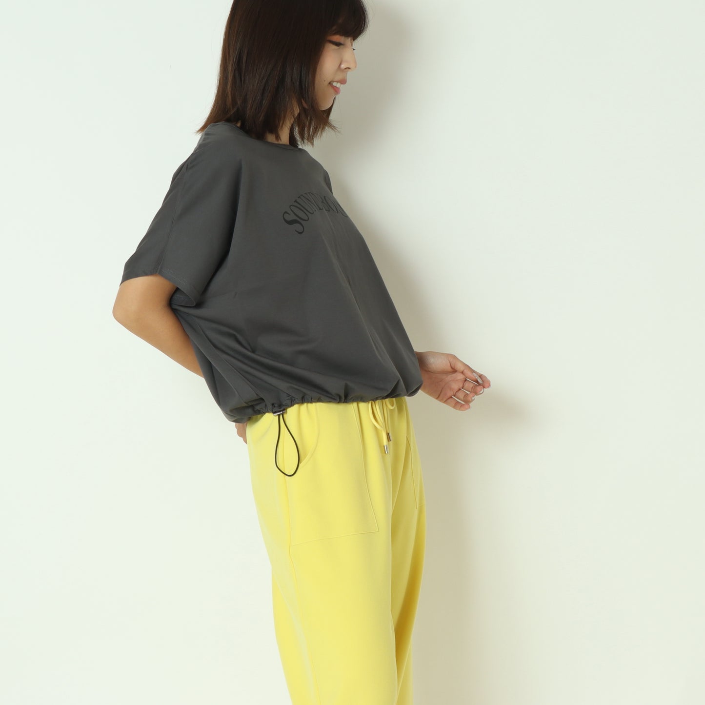 ドロストヘムプリントTシャツ 55225704