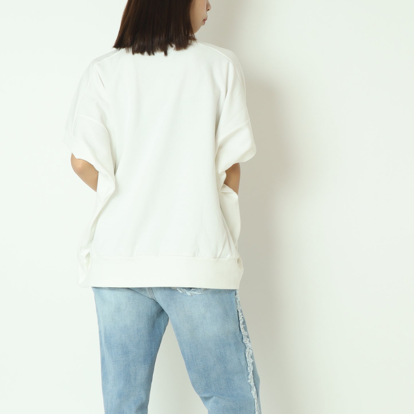 ロゴプリントコクーンプルオーバー 30112A