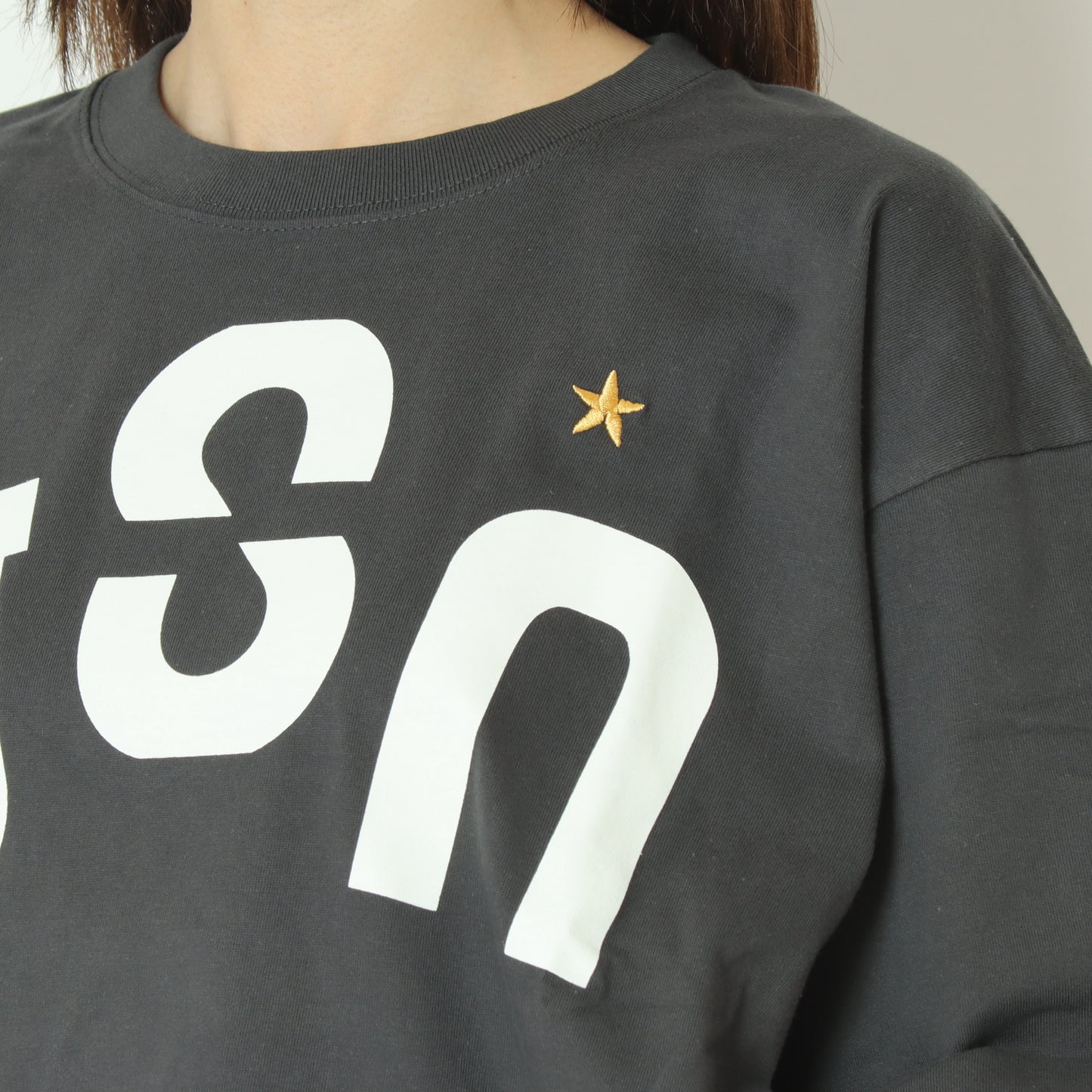 USUロゴステッチワークTシャツ 25M-MT-39