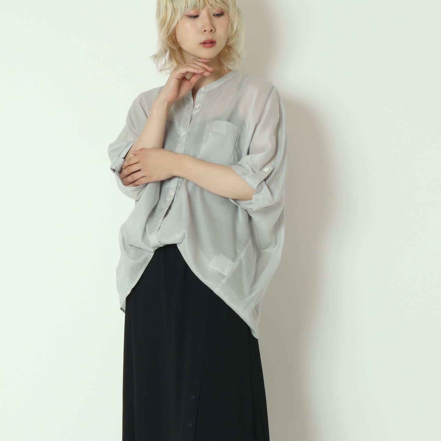 スタンドカラードルマンシアーシャツ 613763