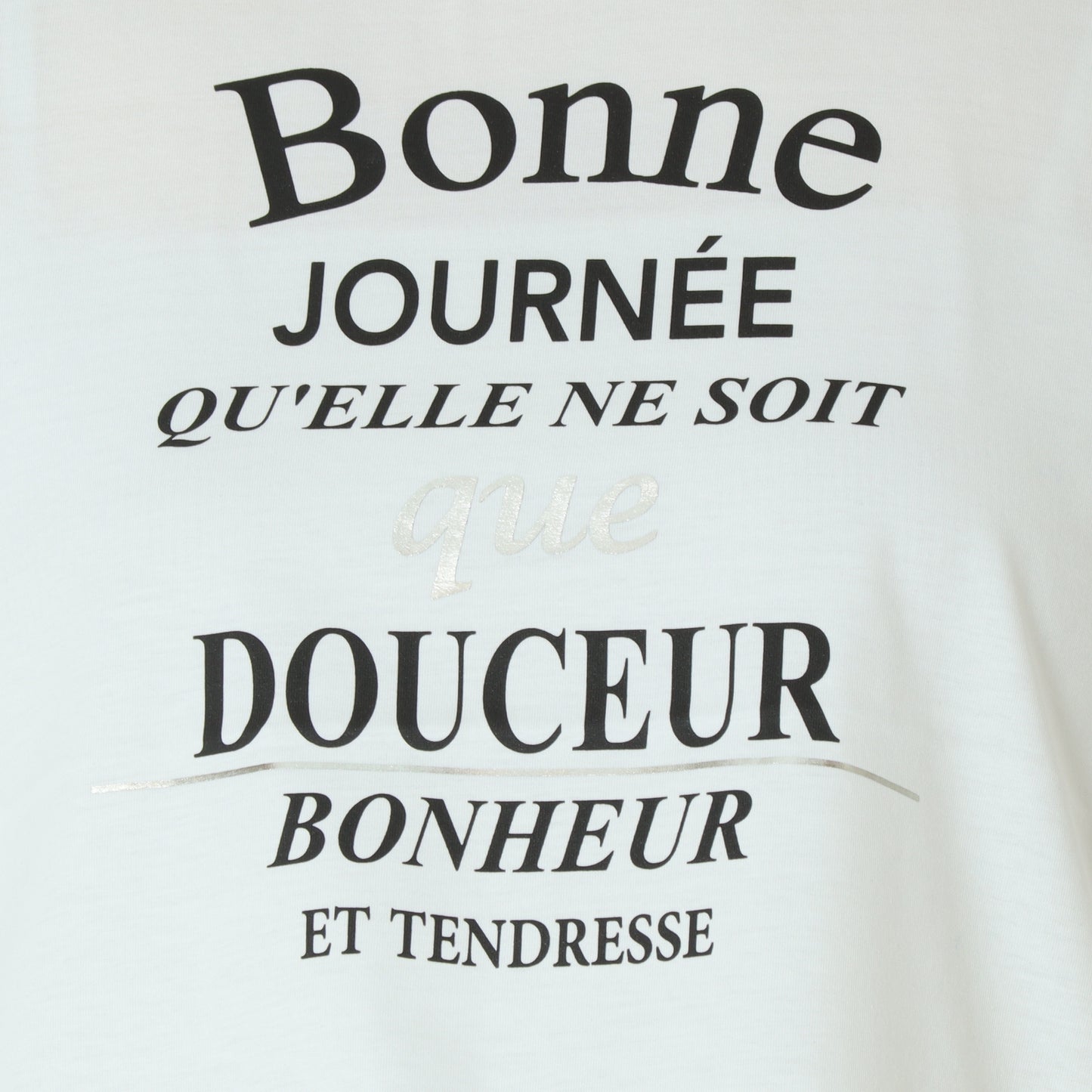 裾ドロストプリントシルケットTシャツ 623721