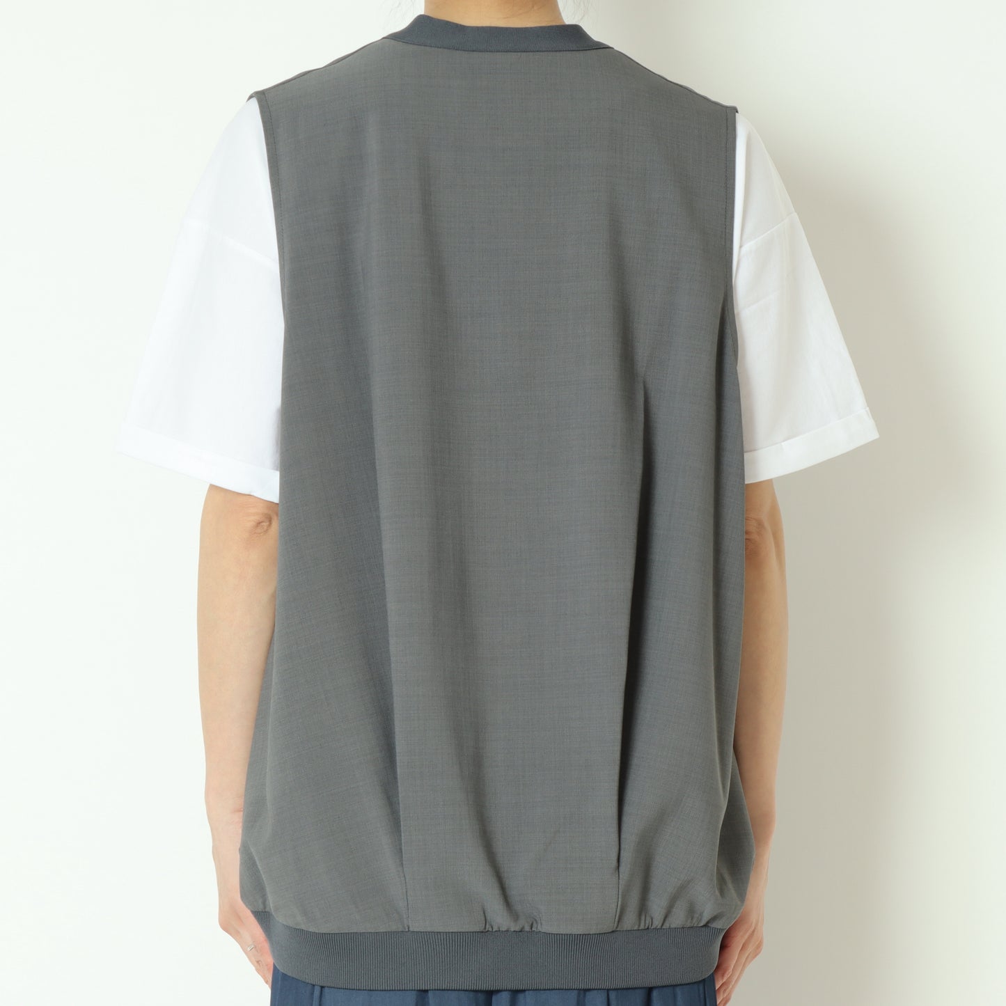 裾タック入りコクーンベスト 712701