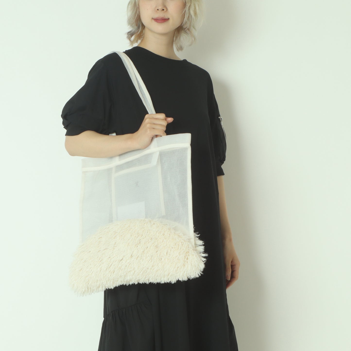 メッシュ&ファートートバッグ ER25-M04