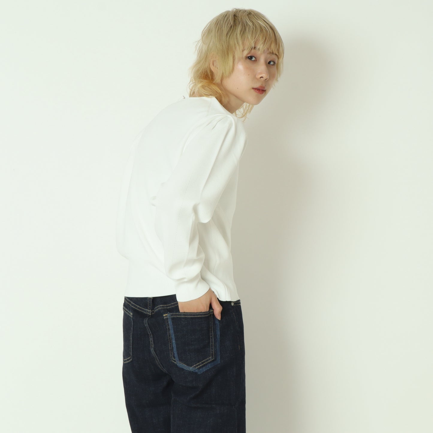 エリートストレッチVネックニット 80256101